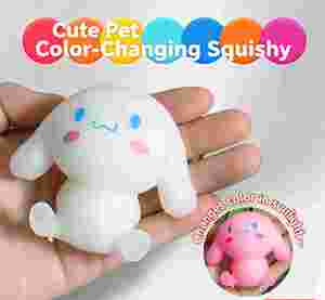 Sensory Kawaii Magic Color Changing Strawberry <b>Squishy</b> Fidget Toy Cute Cat Paw Thermochromic Soft Fruit Stressrelief 5 7 Years - Product Image 3