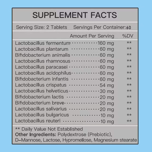 Comprimés Probiotiques pour Hommes Marque Blanche OEM avec Lactobacillus fermentum Favorisent la régularité intestinale Renforcent la fonction immunitaire - Product Image 6