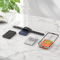 Chargeur sans fil magnétique haute capacité 5000mAh 10000mAh PD15W, support magnétique sans fil ultra fin, batterie externe portable