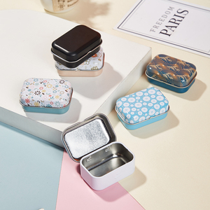 Vente en gros Boîte de rangement compacte à motifs magnifiques pour bagues et autres bijoux Petite boîte en métal personnalisable - Product Image 2