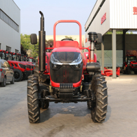 Tracteur agricole à roues 4x4 haute puissance 80-120 CV économique, machine agricole professionnelle à transmission par engrenages
