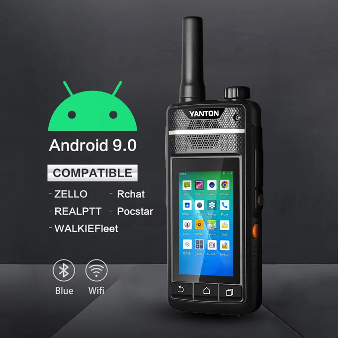 YANTON X100 Android 9 walkie talkie two way radio zello 4g PTT dual SIM smartphone walkie talkie phone