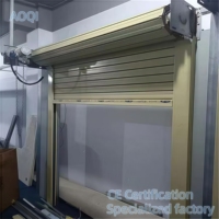 Porte à enroulement automatique en alliage d'aluminium de qualité médicale, porte à enroulement verticale scellée, couleur personnalisée pour hôpital et entrepôt