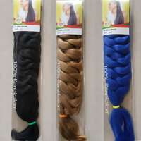 Toptan Önceden Gerdirilmiş EZ Örgü Saç Ekleri 41 İnç 165g Yaki Doku Alev Geciktirici Sentetik Tığ İşi Jumbo Örgü Saçı