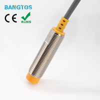 Détecteur de proximité inductif industriel M12 à 3 fils, non encastré, NPN NC, distance de détection 8 mm, détection de métaux, IP67, direct usine