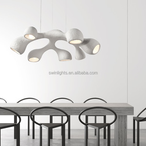 Lampes suspendues pour salle à manger, design nordique minimaliste, en polystyrène haute densité, 7 lumières, <span class=keywords><strong>pied</strong></span> épais - Product Image 2