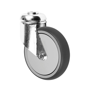 Medium Light Shopping Cart <strong>Casters</strong> Single Ball Bearing With Thread Guards Swivel Wheels Rubber <strong>Caster</strong> Wheels - Product Image 3