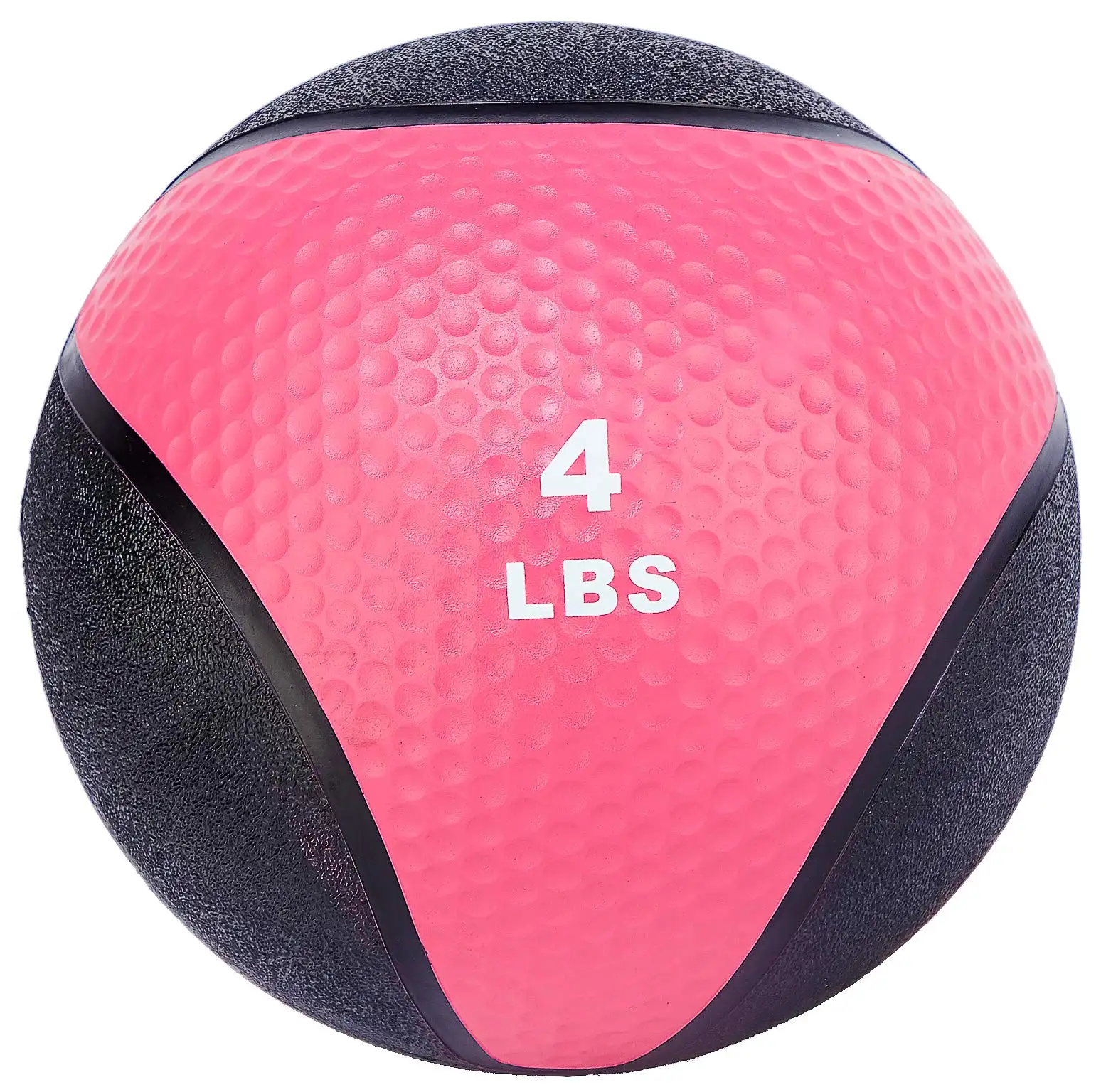 Fácil de aderir anti-deslizamento circular design de ranhuras 4 lbs fitness pesado bola de medicina
