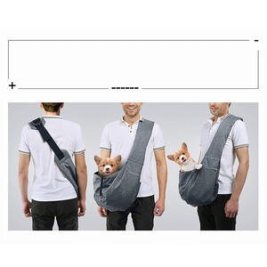 สายสะพายหิ้วสำหรับเดินทางของสัตว์เลี้ยง,กระเป๋าสะพายข้างแบบปรับสายได้ไม่ต้องถือ - Product Image 6