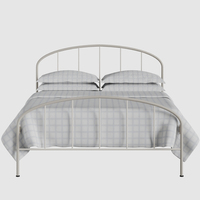 Cadre de lit en métal réglable de style moderne, base de lit simple, double ou king size personnalisée et économique pour chambre à coucher, extérieur ou salon