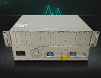 Châssis de rack TiNCAM 2U 19 pouces Châssis de convertisseur de média à fibre optique à 16 emplacements Émetteurs-récepteurs optiques enfichables Châssis de convertisseur de média de port