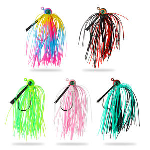 Bearded Man Skirt <b>Lure</b> 10g Jig Hook Bass <b>Fishing</b> Bottom Bait Lead Head Anti Snag Weed Protector - Product Image 5