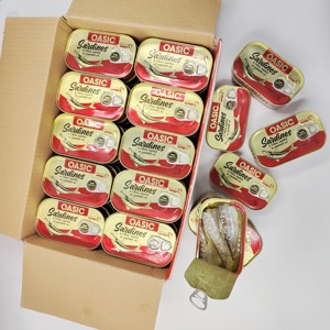 Sardines en conserve de qualité marocaine au prix d'usine, dans l'huile végétale ou à l'huile de tournesol, 125 g, poisson sain pour la nutrition - Product Image 1