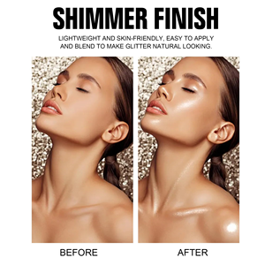 Bronceador Corporal Brillante a Prueba de Agua con Destellos de Hadas, Polvo Iluminador de Maquillaje con Contorno Brillante en Spray Portátil - Product Image 2
