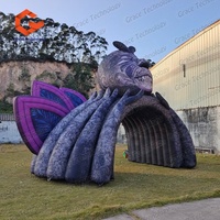 Arche Gonflable Élégante Tête Humaine pour Scène DJ, Tunnel de Festival de Musique, Décoration et Promotions de Marque