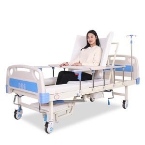 Lit médical manuel Baoxin à courbure complète en acier inoxydable pour personnes âgées, handicapées, usage à domicile - Product Image 1