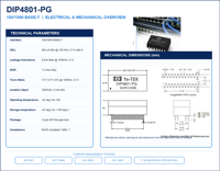 YX-TEK YX-DIP4801AG Modul Filter Jaringan Ethernet Gigabit Transformator LAN Magnetik untuk Router Switch Kamera IP