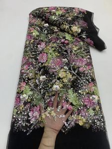 Tessuto in Pizzo Francese Ricamato con Perline, Elegante e di Alta Qualità, Stile Europeo e Americano, Ideale <span class=keywords><strong>per</strong></span> Matrimoni e Feste - Product Image 5