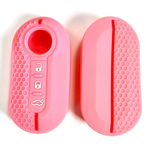 Housse en silicone pour clé à 3 boutons, clé télécommande intelligente, étui de protection pour <span class=keywords><strong>Fiat</strong></span> 500 <span class=keywords><strong>Panda</strong></span> Ducato Lancia - Product Image 4