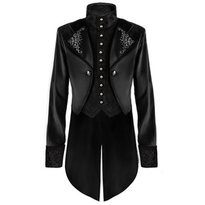 Chaqueta de Disfraz de Vampiro Gótico Steampunk para <span class=keywords><strong>Hombre</strong></span>, de Poliéster, para Halloween, TV y Cine, Tallas S-5XL - Product Image 6