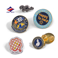 LZY Maker - Pin de solapa personalizado al por mayor de metal con logo deportivo para equipos de béisbol, esmalte blando y duro, anime, bandera, sombrero, broche de recuerdo