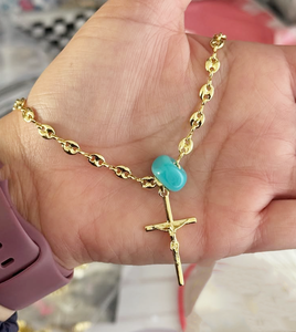 Collares Espectaculares de Cobre Estilo Bohemio para Mujer |   Cadena con Eslabones de Nariz de Cerdo, Joyería Boho - Product Image 2