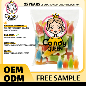 Nhà máy bán buôn tùy chỉnh nhãn hiệu riêng số lượng lớn mứt trái cây sáp lỏng chai kẹo halal ngọt ngào phim hoạt hình sáp kẹo uống - Product Image 3
