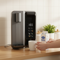 Distributeur d'eau, de thé au lait et de café chaud/froid électrique pour hôtel, maison et extérieur, avec contrôle du volume à 4 niveaux, mural et contrôlé par application