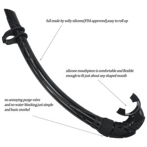 Équipement de plongée BSCI Vente directe d'usine Ensembles d'apnée en silicone pour adultes avec palmes - Product Image 5