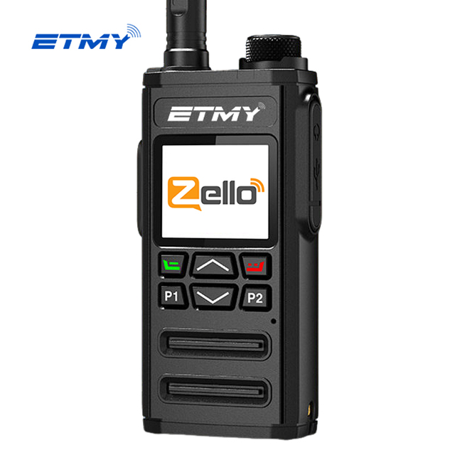 Zello PoC 4G Radio GPS Ptt Over Wifi Android Walkie Talkie 5000km Long Range Global Ptt Walkie Talkie with Real Ptt and App
