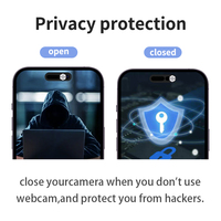 Cache-caméra avant pour la protection de la vie privée, compatible avec Phone15, vente d'usine, protecteur d'objectif d'appareil photo pour iPhone