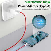 Adaptateur secteur OnePlus Supervooc 100W, prise UK, chargeur de voyage, chargeur rapide 100W, câble USB pour OnePlus 13/13R/12R/11