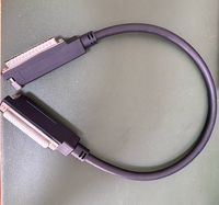 Câble d'extension blindé noir DB37 mâle-femelle, conducteur en cuivre pur, isolation PVC, pour connexion série RS232 informatique