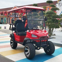 Voiture de golf tout-terrain à grandes roues, nouvelle voiture électrique à 4 roues motrices 4x4, kart, voiture de club à vendre avec benne de chargement