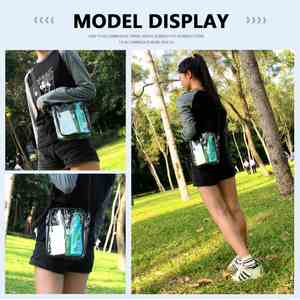 กระเป๋าถือแบบสะพายข้าง Imaiwill MG 1281 รุ่นใหม่ ลายพิมพ์ PVC สำหรับใช้ในสนามกีฬา  กระเป๋าใส  สำหรับผู้ชาย  แบบโปรโมชั่น - Product Image 4