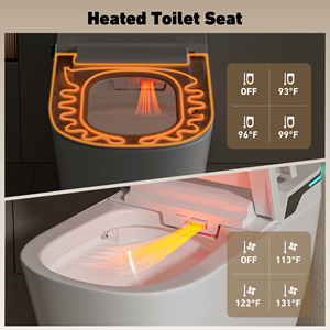 Inodoros Inteligentes con Envío Rápido desde EE. UU., Inodoro Eléctrico con Bidé, Asiento con Calefacción Automática, Inodoro Moderno - Product Image 3