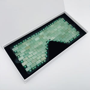 Masque en jade rose naturel pour le visage, apaisant et relaxant, pour un sommeil réparateur - Product Image 6