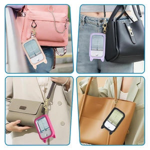 Porte-désinfectant pour les mains en silicone personnalisé, imperméable, minimaliste, à la mode, multicolores, avec motif animal, et étui pour flacon de parfum - Product Image 3