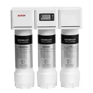 Aicksn 3 مراحل نظام تصفية المياه PP + ACF + RO سكني تحت حوض مياه الشرب فلتر UF للاستخدام المنزلي