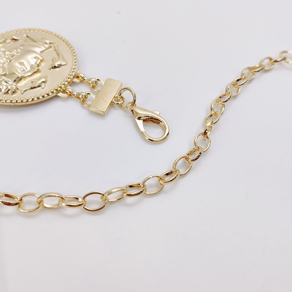 Y2K chain belt links adjustable length gold vintage chain belt Tassel Waist Gold Chain Belt Female Harajuku Accessory Y2K  main image 4