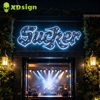Enseigne LED XDsign de qualité commerciale, personnalisable, à couleurs magiques, effet ciel étoilé 3D, résistante aux intempéries IP65, contrôle Bluetooth, publicité automobile