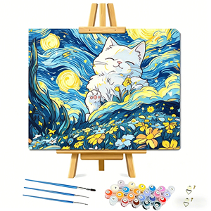 Kit de peinture par numéros pour adultes, kit personnalisé de peinture par numéros, ensemble de peinture à l'huile sur toile DIY, décoration murale pour <span class=keywords><strong>la</strong></span> maison, cadeau, vente en gros - Product Image 1