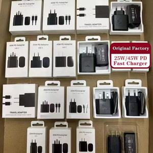 อะแดปเตอร์แปลงไฟแบบเร็วพิเศษ USB-C 25W 45W สำหรับ Samsung Galaxy S24 S23 S22 S21 รองรับปลั๊ก US EU UK ของแท้ - Product Image 5