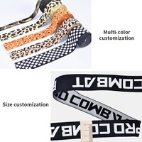 Ceinture élastique Jacquard personnalisée pour vêtement ruban de coton Jacquard imprimé sangle élastique décorative