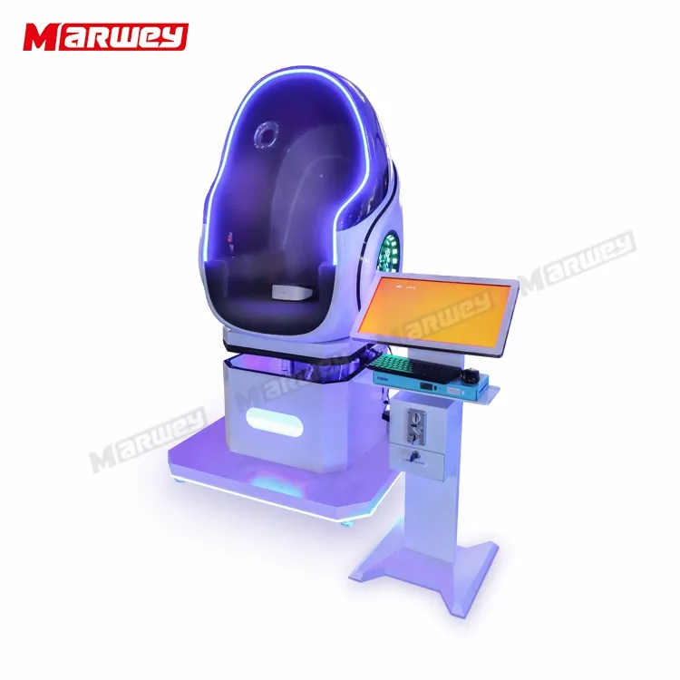Vr Interactive Cinema Egg Chair Virtual Reality 9d Roller Coaster Flight Simulator Commercial Amusement Ride Game Machine