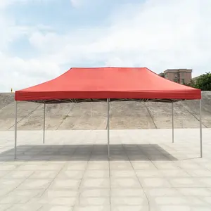 Tenda a baldacchino con struttura in acciaio da 40mm pieghevole esterna stampata colorata con riparo a baldacchino portatile