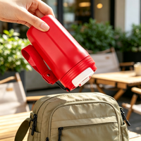 Tasses à café octogonales portables en acier inoxydable à double paroi isolées sous vide, anti-fuite, pour le bureau et l'extérieur