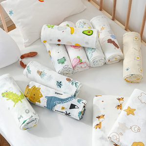 Couverture d'emmaillotage 3-en-1 en coton <span class=keywords><strong>de</strong></span> bambou durable, serviette <span class=keywords><strong>de</strong></span> bain et couverture <span class=keywords><strong>de</strong></span> lit douce pour cadeau <span class=keywords><strong>de</strong></span> naissance - Product Image 1