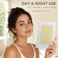 Patch anti-acné hydrocolloïde, autocollant respirant et imperméable pour le nez, le menton et les joues, utilisation nocturne