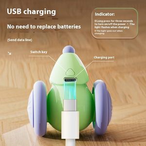 Jouets interactifs pour chatons tendance et amusants, souris artificielle vert-voiilé/blanc-gris avec lumières LED automatiques, détection intelligente et mouvements dynamiques en ABS+TPU - Product Image 5